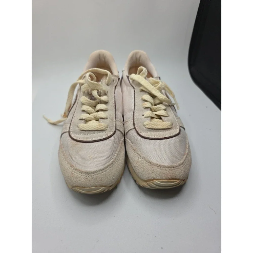 Etienne Aigner Tennis Size 5 Shoes Womens White Brown Sneakers Vintage W/ Box
